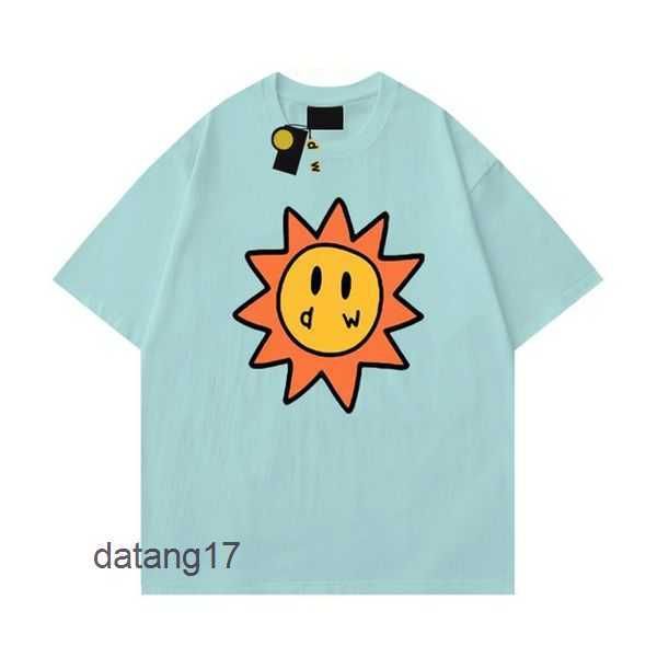 Maglietta da uomo di design Smiley Sun Carte da gioco Tee Maglietta da donna con stampa grafica Tshirt Summer Trend Sleeve Camicie casual Top High Street Drews House A0FZ 4 173Y