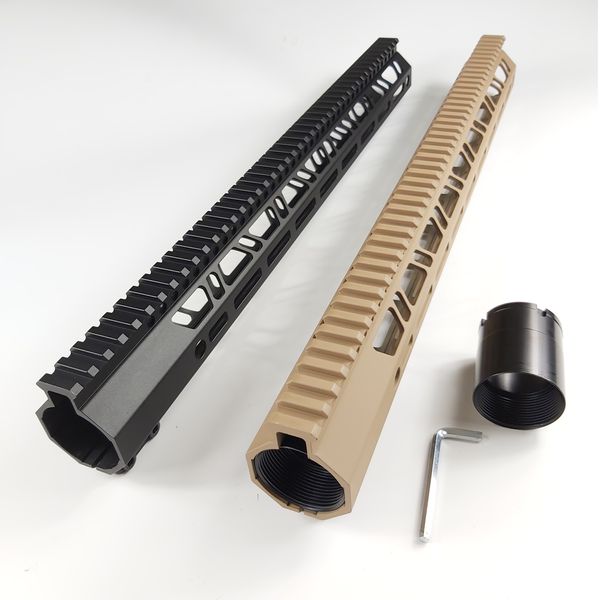 17-дюймовый AR10 (.308) Крайный крепление типа тип малока Mlok Высокий профиль All Angle/Edge CNC-конструкция заклинания FLH308H-17B/T