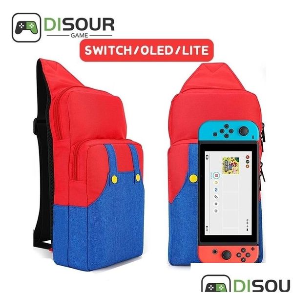 Kılıflar çanta kılıfları ers di crossbody nintend switch için crossbody