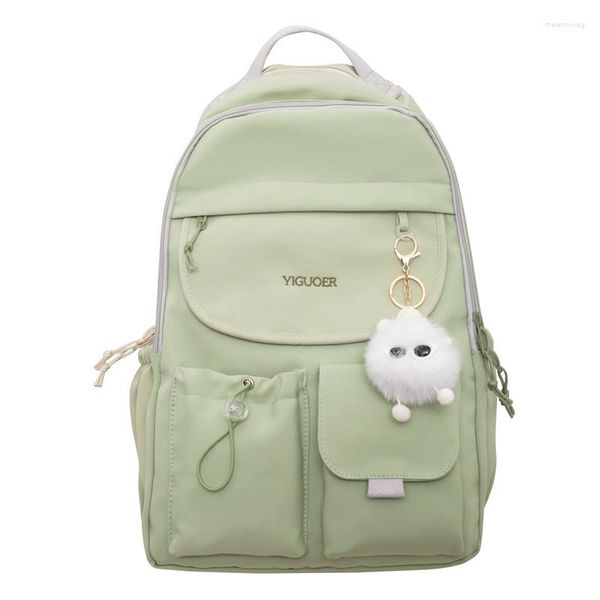 Schultaschen Mitte für Mädchen Teenager College Student Rucksack Frauen Nylon Campus Casual Bagpack