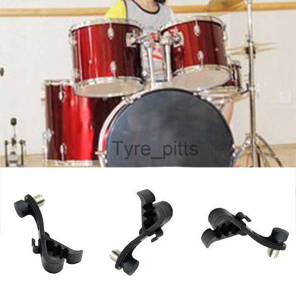 MP3 / 4 Docks Culle Drum Rim Clip per microfono Plastica Regolabile per strumenti musicali Montaggio sul palco Accessori antiurto Supporto universale Morsetto Supporto per strumento x0731