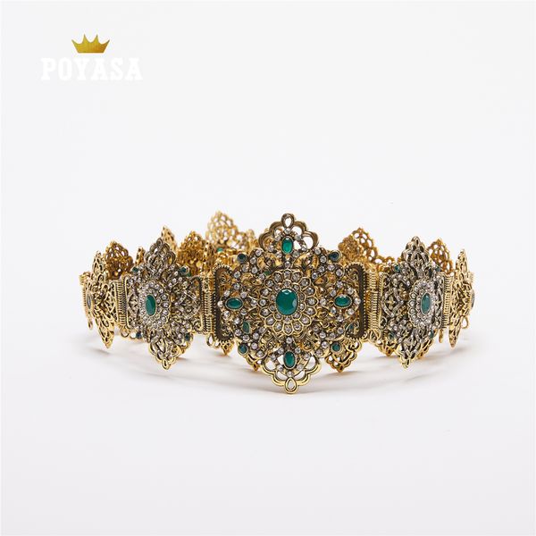 Pulsini a campana dell'ombelico anelli marocchini chic caftano cintura in metallo in oro e argento per colore oro di lusso Cintura da donna Cintura a catena regolabile Lunghezza 230731