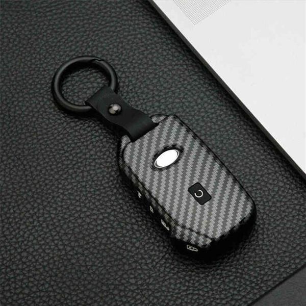 Estojo bon Fiber para Kia Sportage Ceed Sorento Cerato Forte Seltos Telluride Holder Car Key Cover Accessories278r