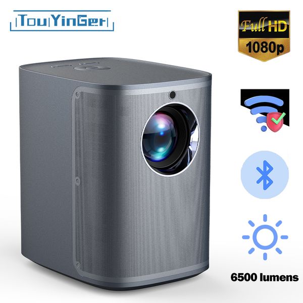 Outros Eletrônicos TouYinger D8 1080P LED Beam Projector 4K para Home Theater Android 2 4 5g WiFi Video Movie Beamer Smart Tv 230731