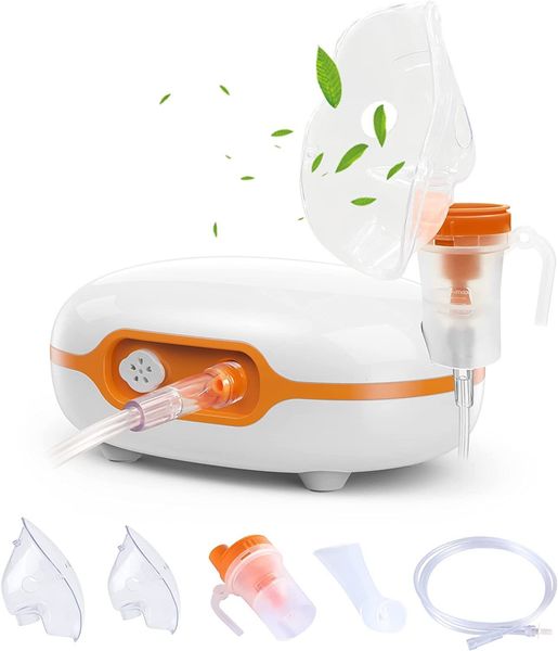 Outros itens de saúde e beleza Máquina de nebulização com máscara de 2 tamanhos portátil para adultos, crianças, acessório completo, nebulizadores, inalador de vapor minúsculo 230801