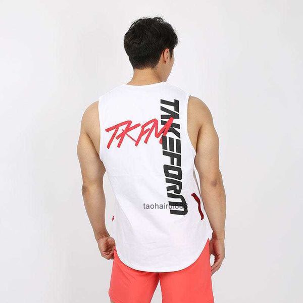 Kas kardeş fitness tank üst pamuk gevşek kolsuz eğitim üst basketbol tank üst engel tank üstü