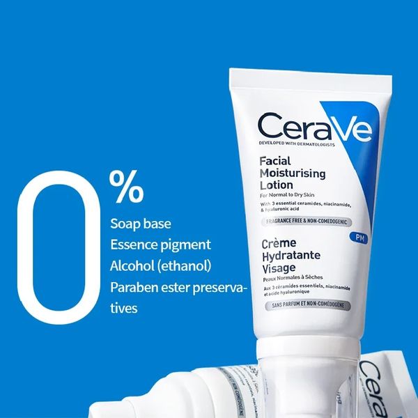 Original 52ml CeraVe Creme Facial Loção Hidratante PM Creme Facial Hidratante Cuidados com a Pele