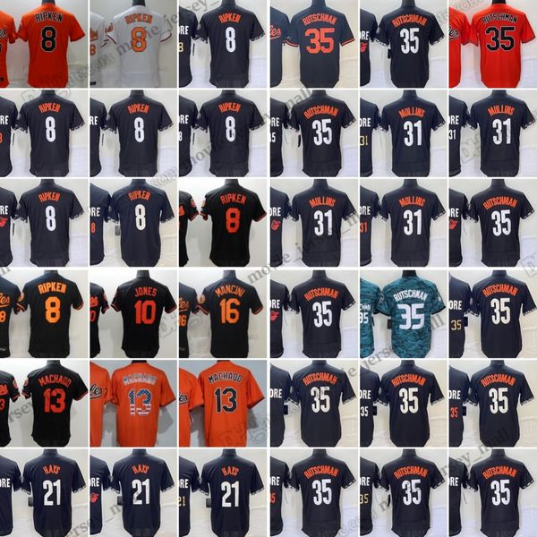 Maglie da baseball All-Star Adley Rutschman Trey Mancini Anthony Santander Brooks Robinson Austin Hays Adam Jones Manny Machado Cal Ripken Maglia cucita