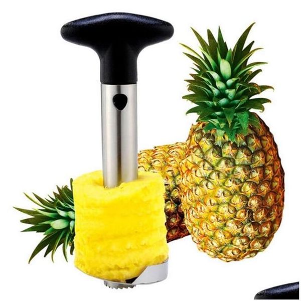 Obst Gemüse Werkzeuge Großhandel Edelstahl Ananas Schäler Cutter Slicer Corer Peel Core Messer Gadget Küche Spiralizer Zu Dhzke