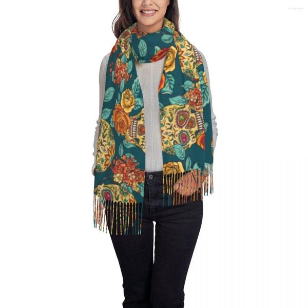 Шарфы женские шарф -шарф зимний бриллиант и цветы