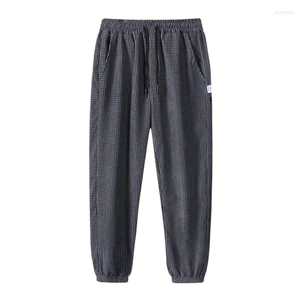 Pantaloni da uomo 2023 pantaloni della tuta coreani ad asciugatura rapida da uomo abbigliamento sportivo con bottoni laterali pantaloni da jogging dritti casual larghi traspiranti