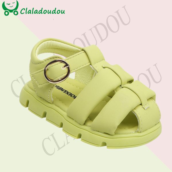 Sandalen 1116 cm Marke für Kinder Mädchen Jungen Solide Soft Closed Toe Strand Sandale 03 Jahre Strap Mode Gladiator 230731