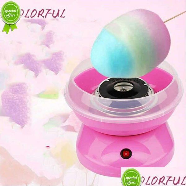 Utensili per pasticceria da forno Elettrico Fai da te Dolce Zucchero filato Maker Portatile Zucchero filato Hine Girl Boy Gift Giorno dei bambini Marshmallow Drop D Dhqtu