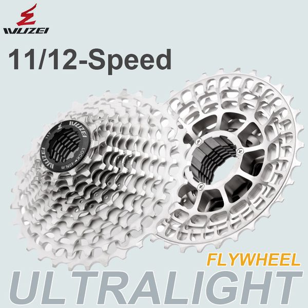 Bike Freewheels a catena a catena wuzei sl cnc road 12 11s ahele libera ultraleggero 11 28 32 34 36t Bicycle Cassette Flywheel 12 Speed K7 Gravel 11V Spicket 230801