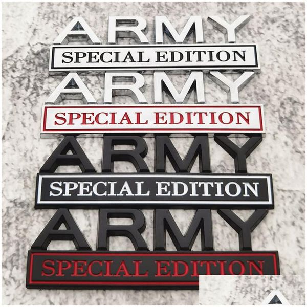 Украшение партии 1pc Army Special Edition Car Sticker для грузовика 3D значок эмблемы аксессуары для наклейки 10x3,3 см. Доставка Доставка Домашний сад DH92D