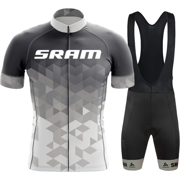 Jersey de ciclismo Define SRAM Jersey Mens Clothing Summer Mutreva curta MTB Bike Suit Roupos de bicicleta