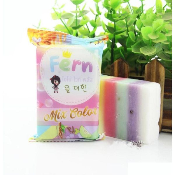 Arrivi del marchio di sapone fatto a mano Omo White Plus Mix Color Five Bleached Skin 100 Gluta Rainbow Soap5130775 Drop Delivery Salute Bellezza Ba Dh7Sh