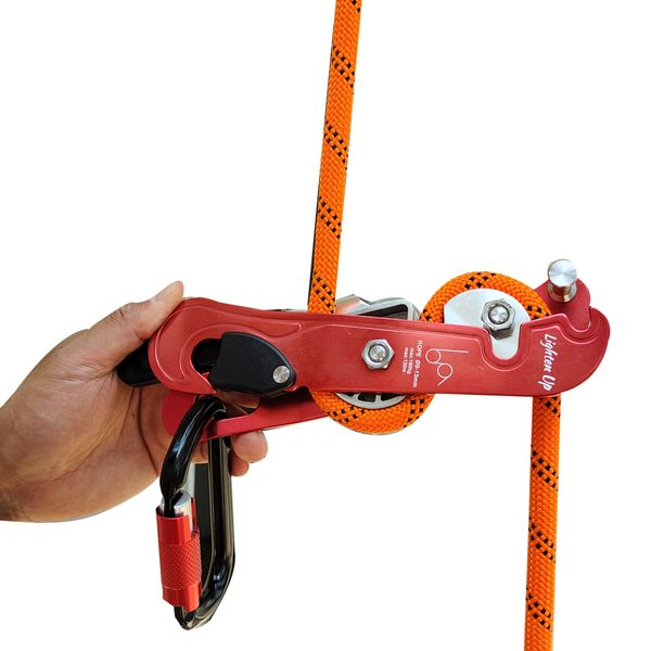 Corde da arrampicata 180 kg Discensore da roccia professionale Arresto autofrenante Morsetto per fune Afferra salvataggio Accessori per discesa in corda doppia all'aperto 230801