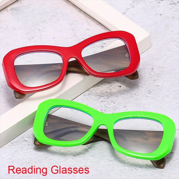 Sonnenbrille Mode Bonbonfarben Cat Eye Anti Blaues Licht Damen Lesebrille Computerschutz Brillen Dame Bunte klare Brillen