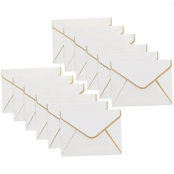 Confezione regalo 24 pezzi Carta bianca Decori nuziali Buste decorative Foglio di alluminio compatto portatile Piccolo invito delicato