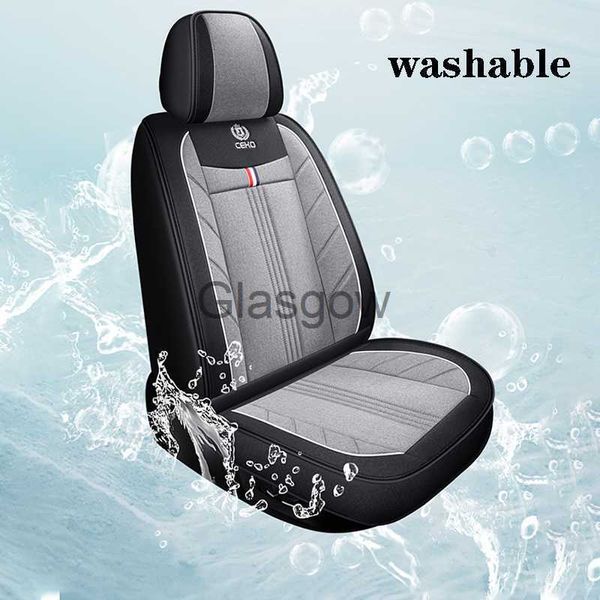 Seggiolini auto Coprisedili per auto per Geely Geometry C Coolray Tugella Emgrand Ec7 Ec8 Universal 1Pcs Lino Accessori per interni auto x0801