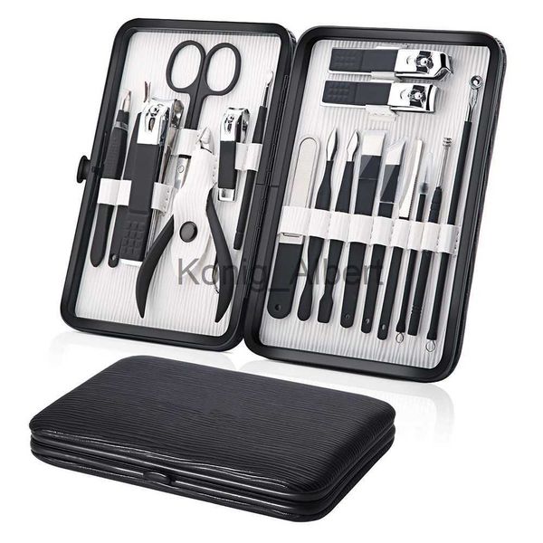 Nagelknipser, hochwertiges Edelstahl-Maniküre- und Pediküre-Set, Nagelknipser-Set, Fußpflege-Set, Nagelschneider, 18-in-1-Set mit tragbarem Koffer x0801