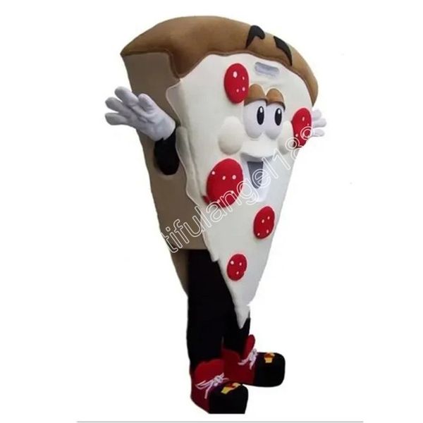 Performance Pizza Mascot Costume Personaggio dei cartoni animati Outfit Suit Halloween Party Outdoor Carnival Festival Fancy Dress for Men Women