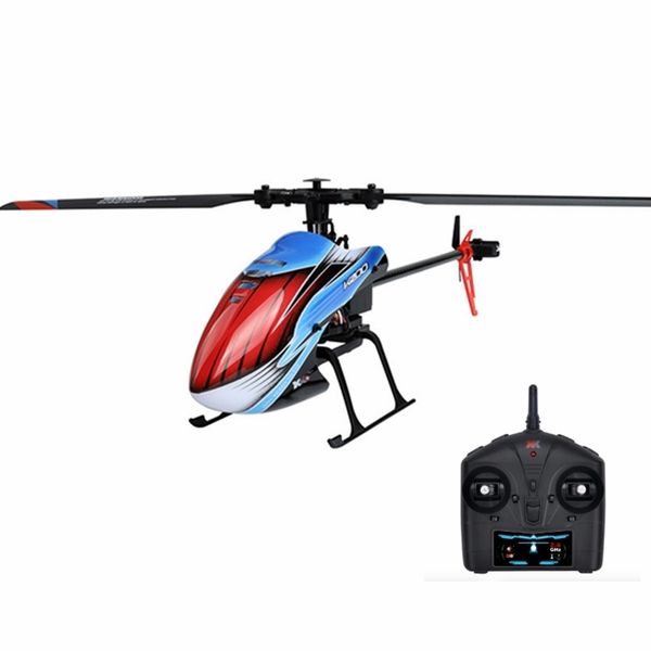 Intelligent Uav WLtoys XK K200 4CH 6 Axis Gyro Altitude Hold Localizzazione del flusso ottico Flybarless RC Elicottero Giocattoli RTF per bambini 230801