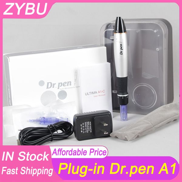 Atacado Plug in Dr.Pen A1-C Electric Derma Pen fio Micro agulha kits de caneta com 2 pcs cartuchos de agulha ferramentas de cuidados com a pele