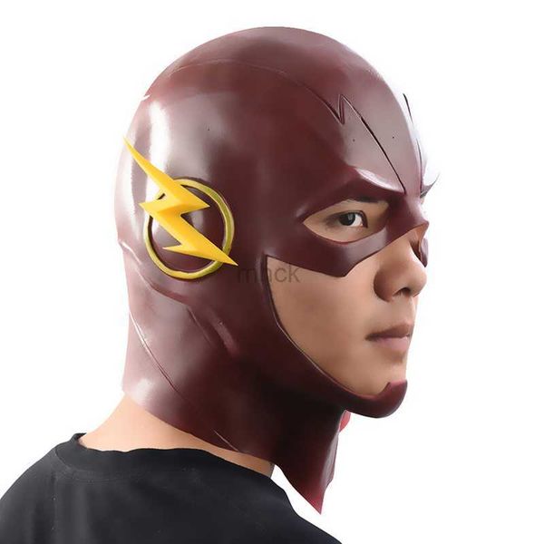 Partymasken The Flash Maske Halloween Maskerade Party Cosplay Film Superhelden Masken Mascaras de Latex Realista Carnaval Mascara Careta Maske HKD230801