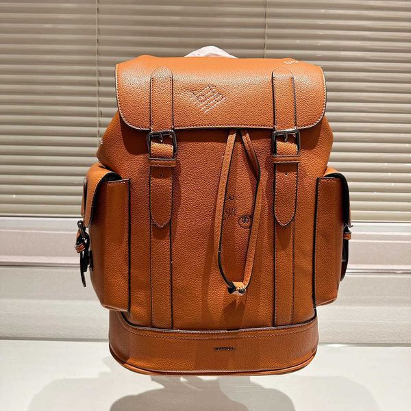 kahverengi tasarımcı çanta lüks sırt çantası erkekler arka paketi çanta deri seyahat sırt çantaları sırt çantası kadın kitap çanta büyük okul çantaları tasarımcılar sırt çantası 230801