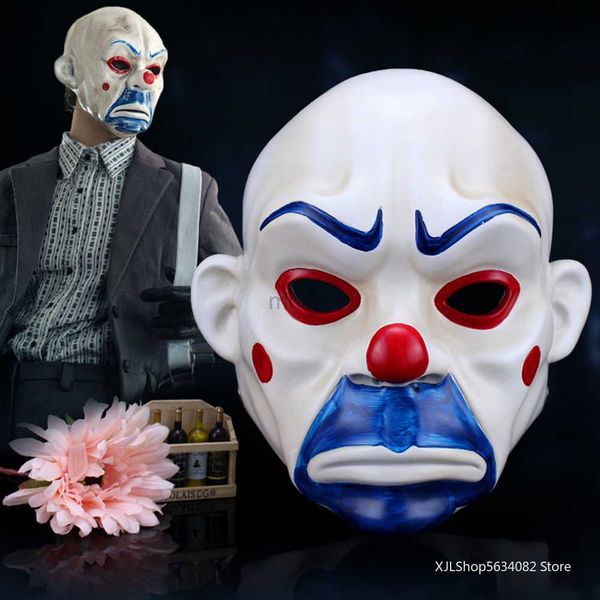 Maschere per feste Joker Bank Robber Mask Clown Masquerade Carnival Party Fancy Latex Mask Gift Prop Set di accessori New Christmas Super Hero Horror HKD230801