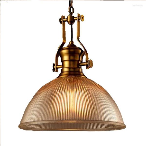 Lampade a sospensione American Country Loft Glass Lights Bar Industrial Retro Single Living Room Dining Hanging Apparecchi d'epoca