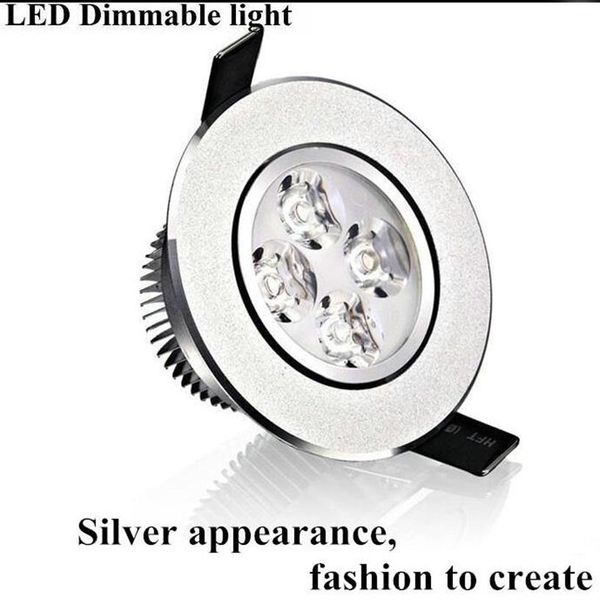 Yüksek Güç Dimmabable 9W 12W 15W LED gömme tavan ışıkları duvar ışık sıcak saf beyaz