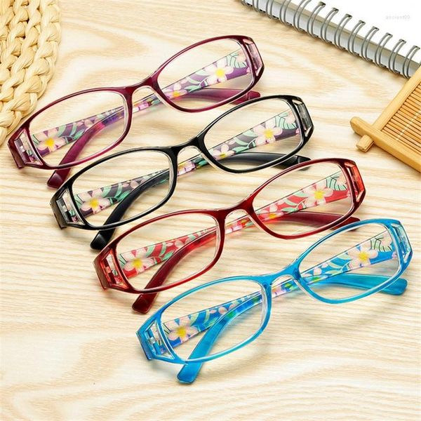 Солнцезащитные очки печать очки для чтения для женщин Анти-голубая световая гиперупия Spectacles Marifier Женские рецептурные очки 1,0 1,5 до 4,0