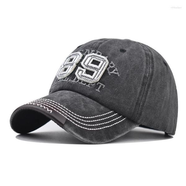 Bonés de bola 3D bordado chapéu de beisebol Vintage lavado algodão ajustável boné masculino snapback feminino verão viagem caminhadas chapéu de sol hip hop