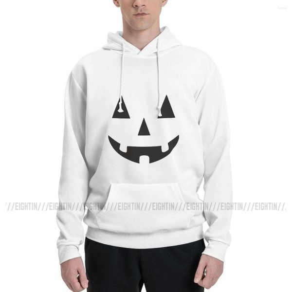 Felpe con cappuccio da uomo Jack O Lantern Pumpkin Felpa con cappuccio di Halloween Felpe horror casual Pullover oversize invernali