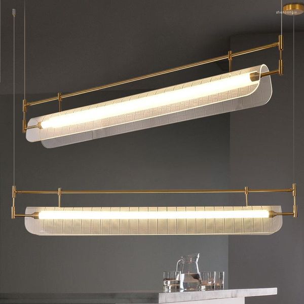 Pendelleuchten Licht Luxus Restaurant Kronleuchter Kreatives Modedesign High-End Einfache Atmosphäre Minimalistische Barlampe