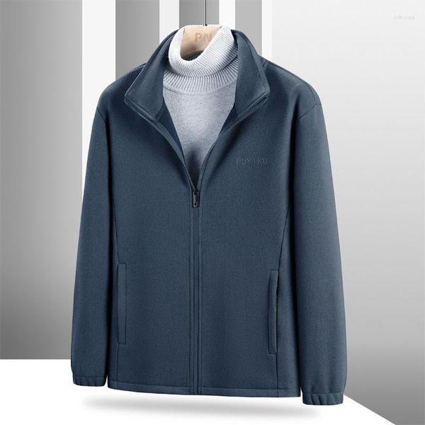 Erkek ceketleri yüksek kaliteli fermuarlı ceket şık rahat spor ceket artı -9xl boyutu