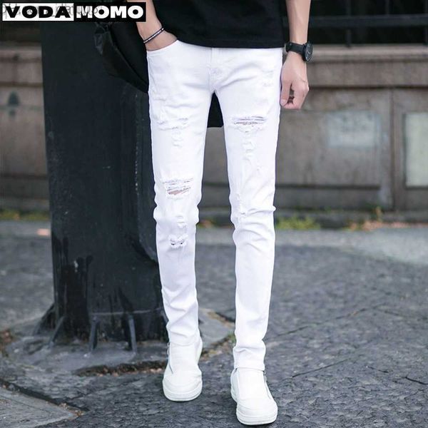 Herren Jeans Herren Jeans 2023 Herbst Neue Mode Retro Loch Jeans Männer Hosen Baumwolle Denim Hosen Männlichen Hohe Qualität Jeans Dropshipping Cargo Hosen Männer L230724 Z230801