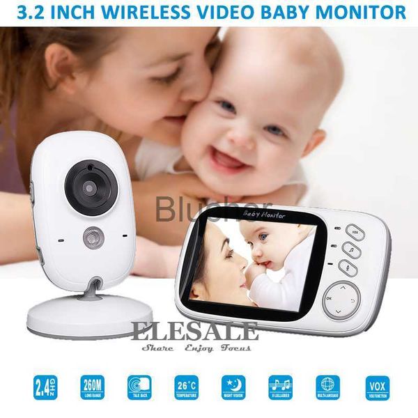 Andere Neue 32-Zoll-Video-Babyphone-Funkkamera 2-Wege-Audio-Gegensprechanlage Nachtsicht-Temperaturmonitor Musik für die Babypflege x0731
