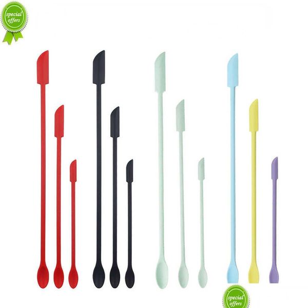 Выпекающие формы 3pcs/1pc mini long grink spata spata двойной скребок Spoon Spoon Accessories для джема приправы доставка дома Dhljw