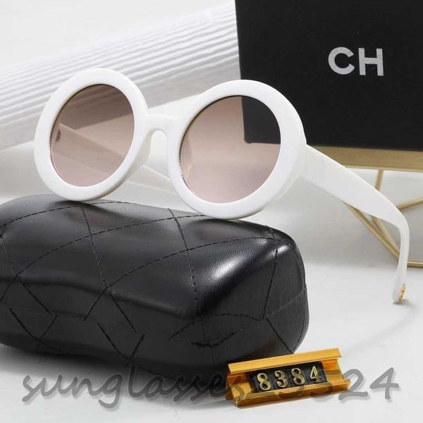 2023 Солнцезащитные очки Солнце Защита от ультрафиолетовых лучей Высококачественный дизайнер для женщин -мультфиологические солнцезащитные очки роскошные звездные солнцезащитные очки 8384