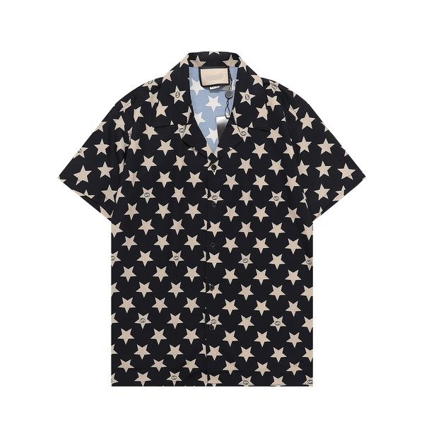 Herren-Designer-Shirt Sommer Kurzarm Casual Button Up Hemd gedrucktes Bowling-Shirt Strandstil atmungsaktives T-Shirt-Kleidung G04