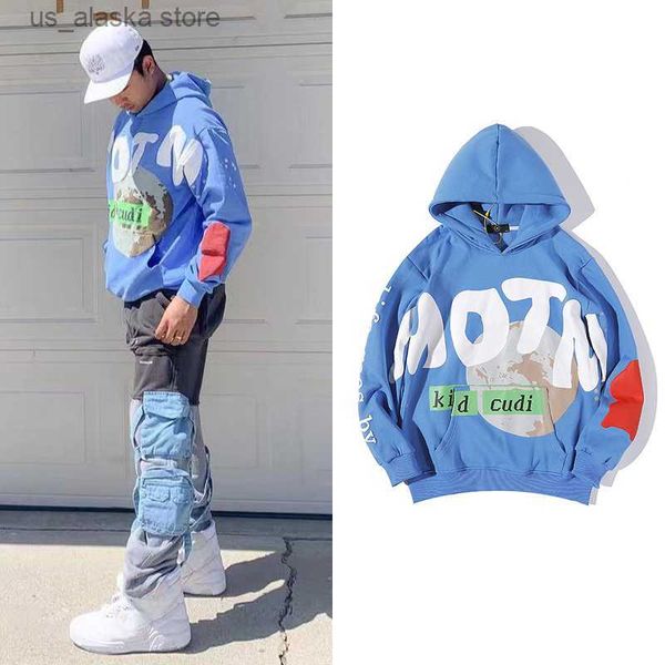 Felpe con cappuccio da uomo Felpe con cappuccio in pile Felpe con cappuccio Bieber Hip Hop Graffiti Felpe con cappuccio da donna Pullover Schiuma Stampa Felpe con cappuccio Streetwear Uomo T230731