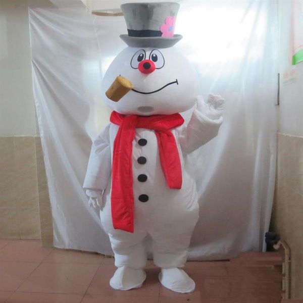 2018 novo traje de mascote do boneco de neve para adulto traje de boneco de neve 239c