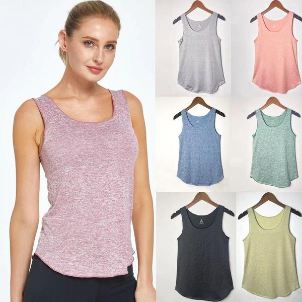 Camicie attive Camicia sportiva traspirante da donna Corsa Fitness Abbigliamento ad asciugatura rapida Abbigliamento da yoga senza maniche