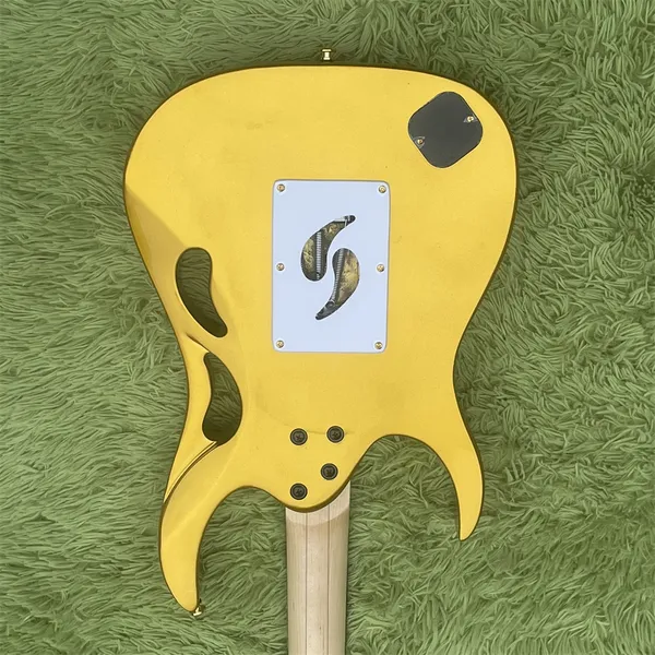 IBA-NE Z Amarelo 7.V guitarra de pau-rosa e braço da guitarra pode navio personalizado e rápido