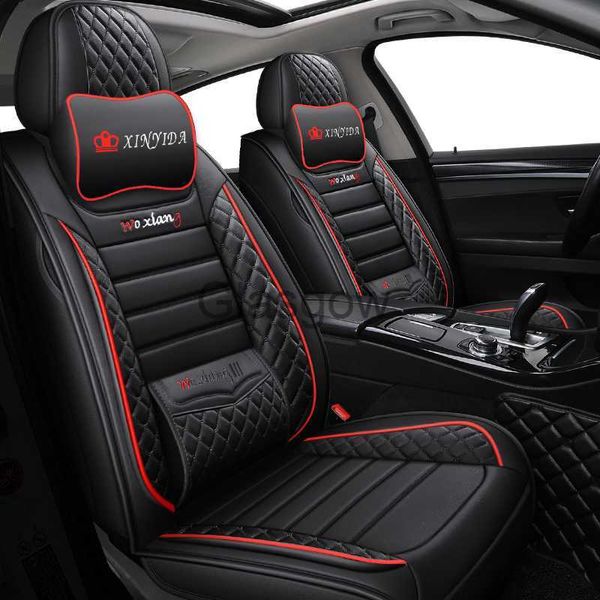 Autositze Schwarz Rot Universal Leder Autositzbezüge Für Lexus CT200h RX350 GS300 IS250 ES LS NX GS GX LX Zubehör x0801