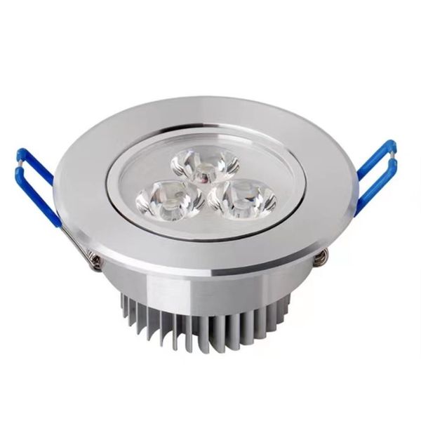 Faretto da incasso a LED da incasso 9W Lampada da soffitto dimmerabile AC85-265V Lampada da incasso a LED bianca calda bianca Lampada da soffitto in alluminio con dissipatore di calore a led l280r